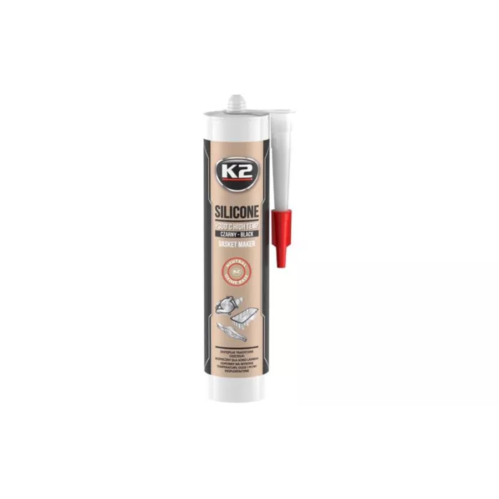 K2 Kit СИЛИКОН ВЫСОКОТЕМПЕРАТУРНЫЙ +350°C 300Г (ЧЁРНЫЙ)
