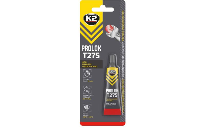 K2 Prolok T275 Threadlocker 6ml (Red)