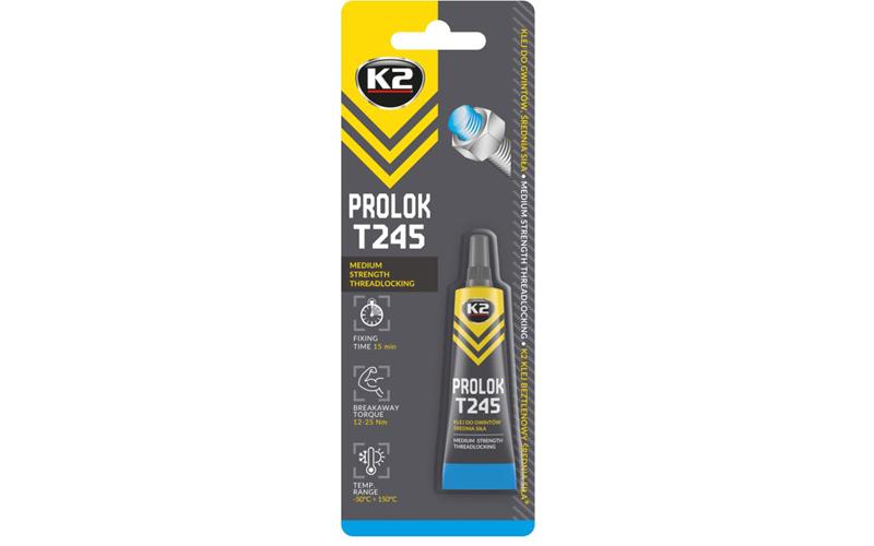K2 Prolok T245 Klej Do Połączeń Gwintowanych 6ml (Niebieski)