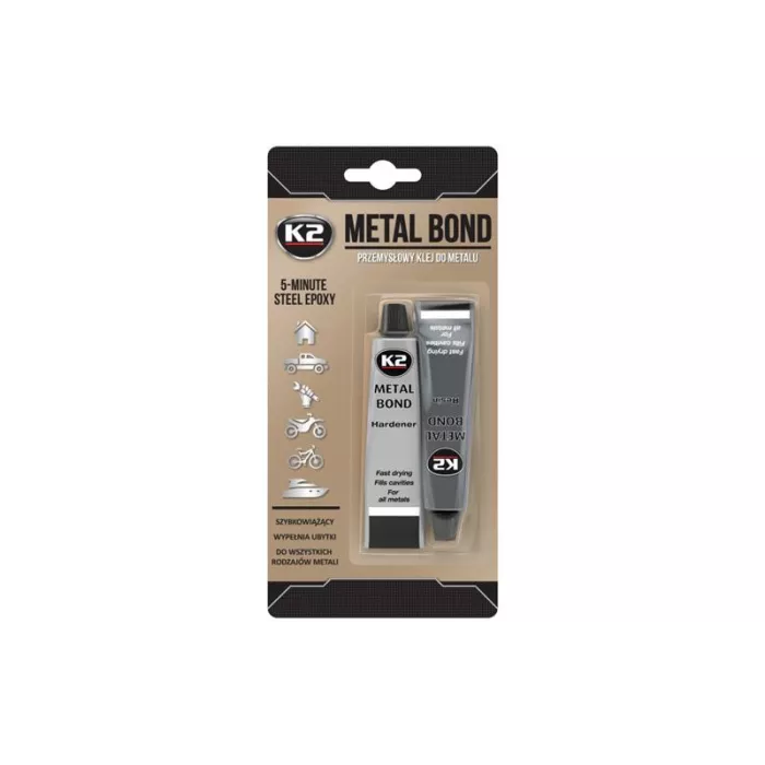 K2 Metal Bond Colle Époxy Bicomposante Pour Métaux 4 Minutes 56g