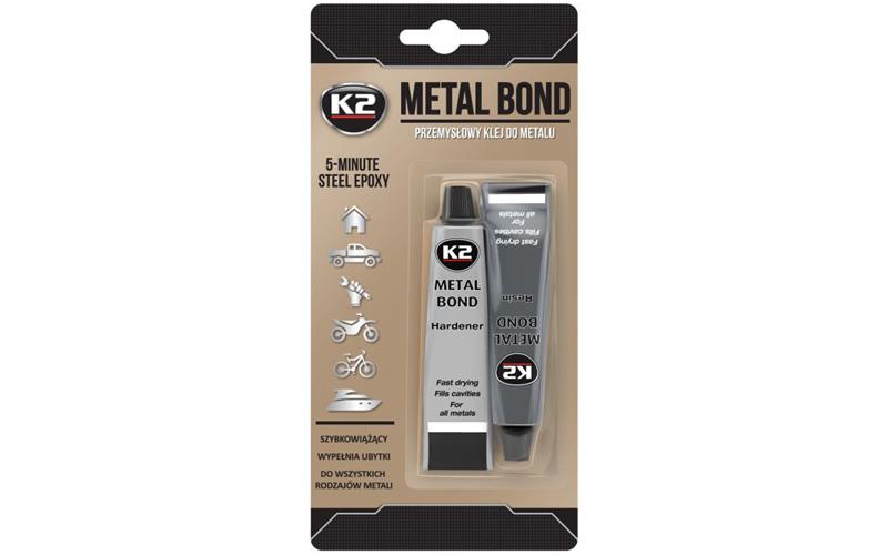 K2 Metal Bond Dwuskładnikowy Klej Epoksydowy Do Metalu 4-minutowy 56g