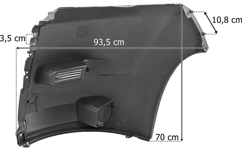 Fiat Ducato / Citroen Jumper / Peugeot Boxer (2006-2014) Puntera Paragolpes Delantero Dch