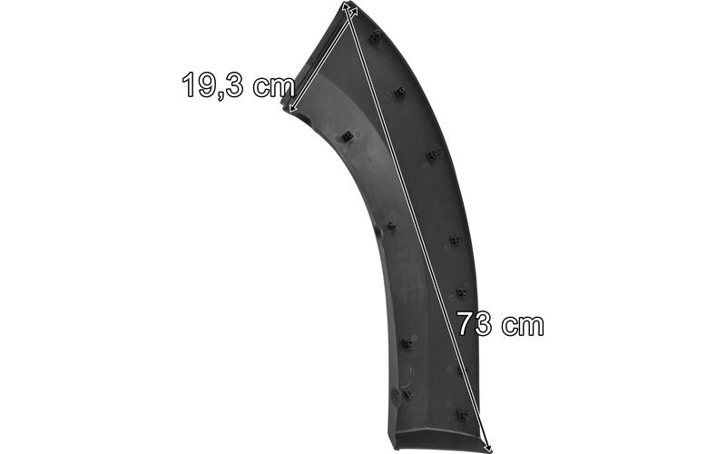 Fiat Ducato / Citroën Jumper / Peugeot Boxer (2006-2014) Moldura de Paragolpes Izq