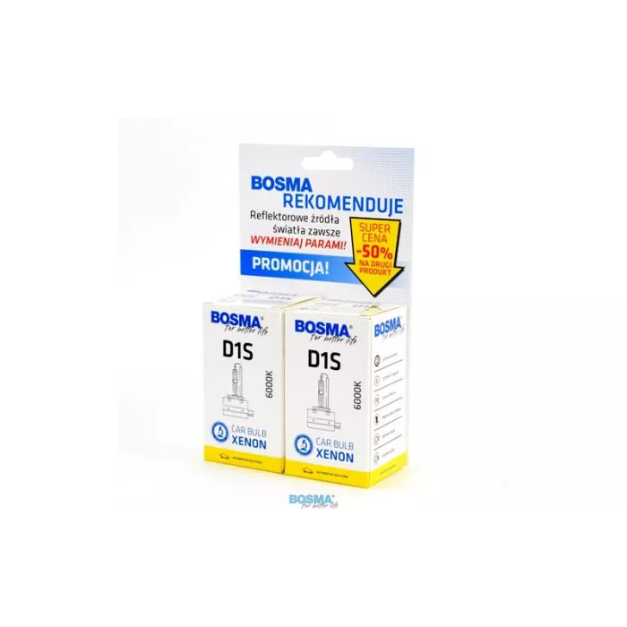 Bosma Ampoule Xénon D1S 6000k 85V 35W PK32D-2 (2 Pièces)