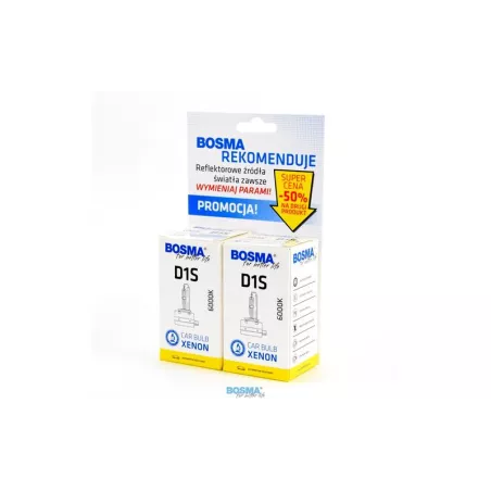 Bosma Ampoule Xénon D1S 6000k 85V 35W PK32D-2 (2 Pièces)