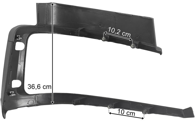 Scania P Xt (2017-) Headlamp Frame LH (2 Guard Mounting Holes)