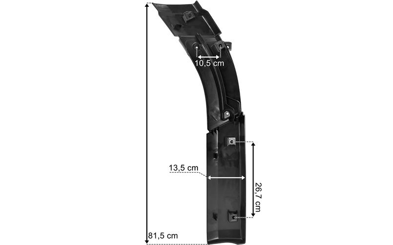 Scania 7 2021- Mudguard Panel Right Rear With Hole For Radar