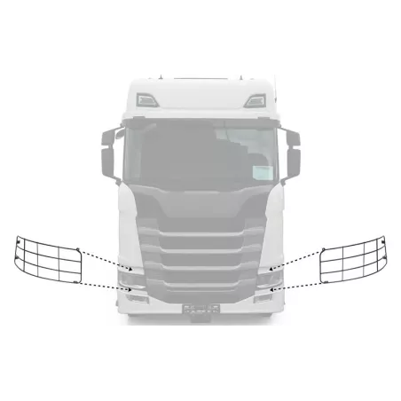 Scania R / S Series Parrilla de Protección Faro Delantero Dch / Izq