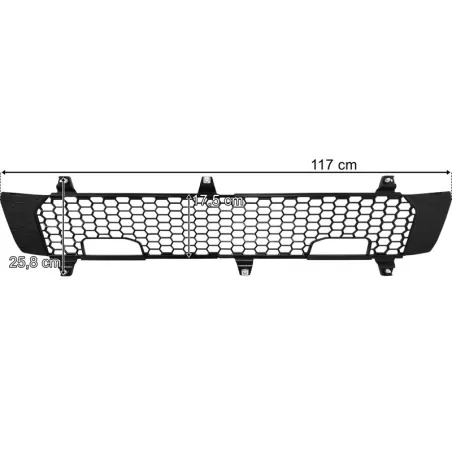 Scania R Series Upper Grille Mesh Center Part