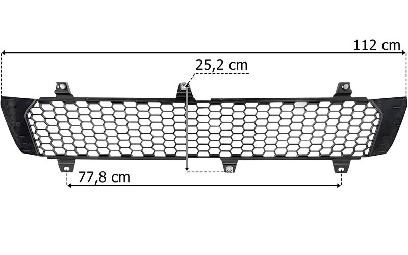 Scania 7 R / S Next Gen Kratka Atrapy Górnej Część Dolna