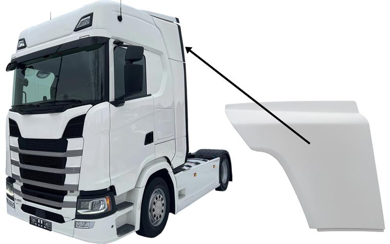 Scania S / R Series (2017-) Upper Cab Rear Spoiler LH