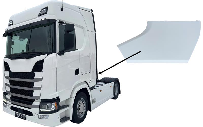 Scania Seria R / S (2017-) Spoiler Zakabinowy Dolny Lewy
