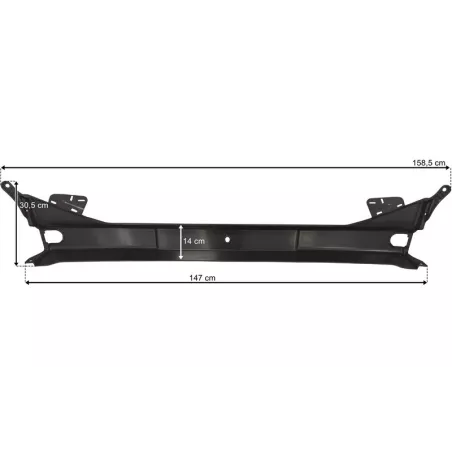 Scania P / G / R / S (2017-) Next Gen Stoßstange Mitte (Niedrig, Plastik)