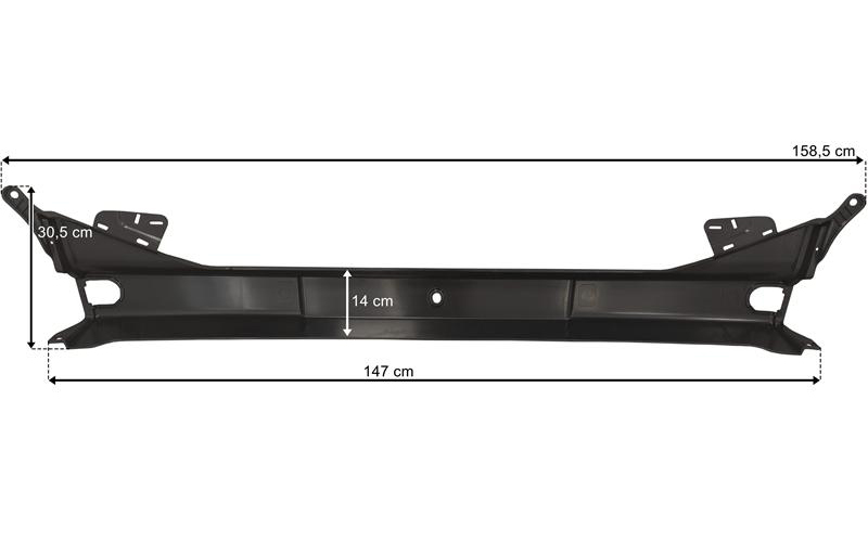 Scania P / G / R / S (2017-) Next Gen Center Bumper (Low, Plastic)
