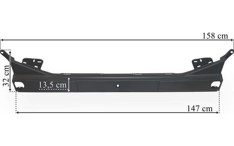 Scania P / G / R / S (2017-) Next Gen Center Bumper (Low, Laminate)