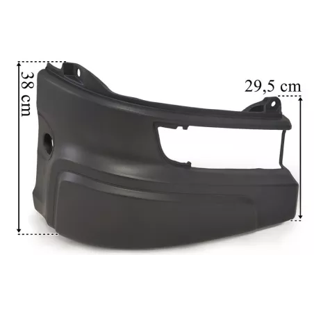 Scania P / G / R / S (2017-) Next Gen Bumper Corner RH (Low, Laminate)