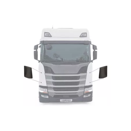 Scania Series R / S Couvercle Coin Garde-boue / Aile Courte