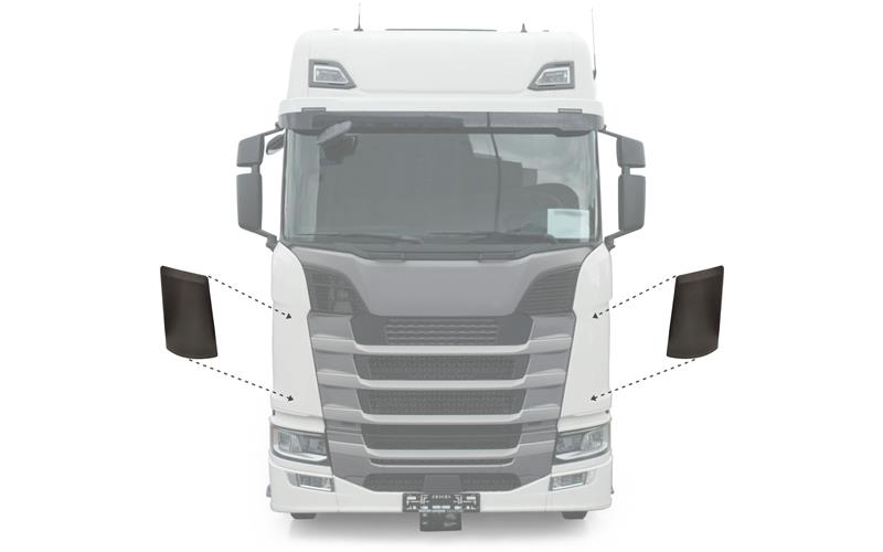 Scania Series R / S Couvercle Coin Garde-boue / Aile Longue