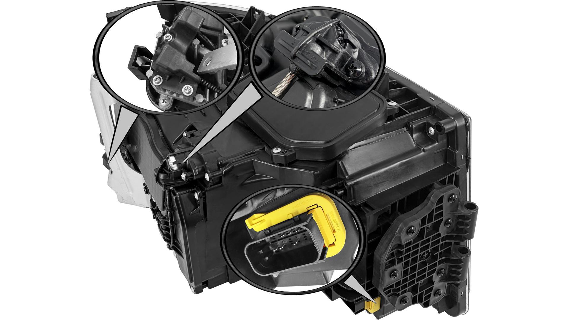 Scania 7 Next Gen Reflektor Lewy Full LED (Sterowany Elektrycznie, z Modułem Sterującym)