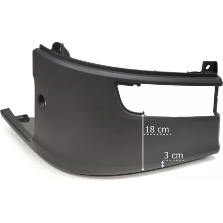 Scania P / G / R / S (2017-) Next Gen Bumper Corner RH (Low)