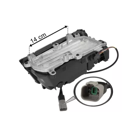 Scania 7 R / S Next Gen Halogen LED Zderzaka Lewy