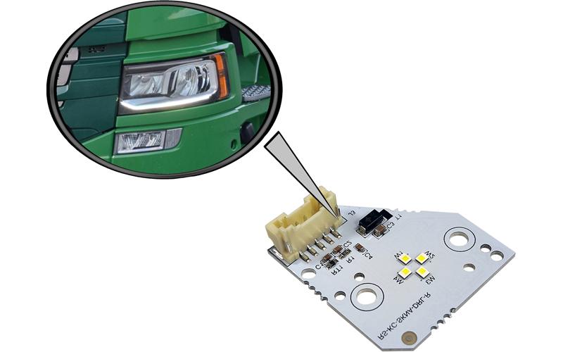 Scania Next Gen (2017-) LED Tagfahrlicht Modul Scheinwerfer Links (Weisses Licht)
