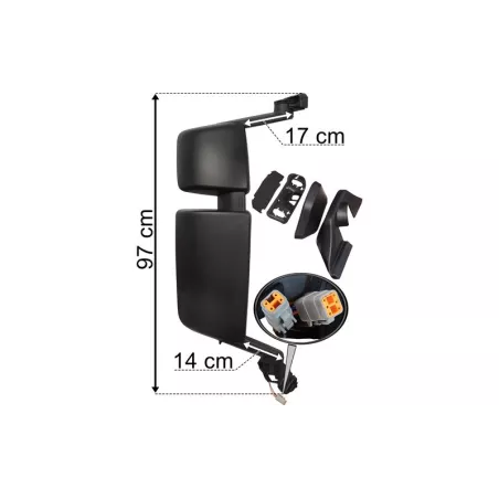 Scania Series 7 Espejo Retrovisor Dch Hq (Completo)