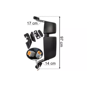 Scania Series 7 Espejo Retrovisor Izq Hq (Completo)