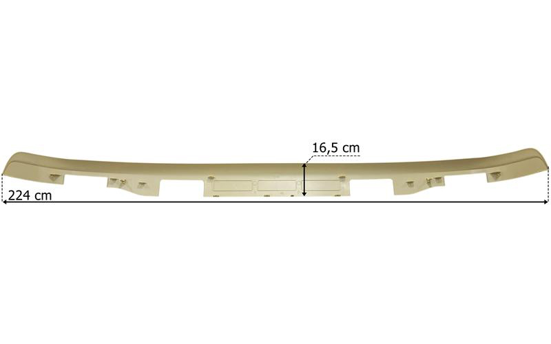 Scania 6 (2010-2017) Upper Sun Visor (2 Fog Lamp Openings)