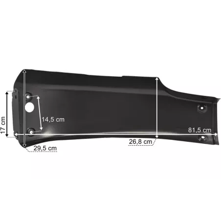 Scania Series 5 / 6 Metal Bumper LH
