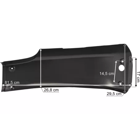Scania Series 5 / 6 Metal Bumper RH