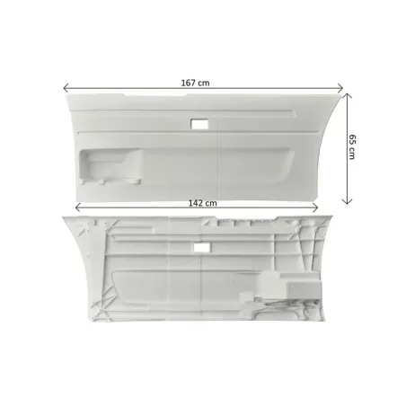 Scania Series 6 Short Low Interaxle Side Skirt LH