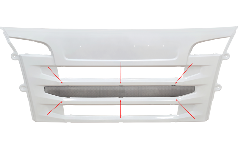 Scania Series 6 (2010-2017) Filet Centrale Pour Calandre / Grille Supérieure