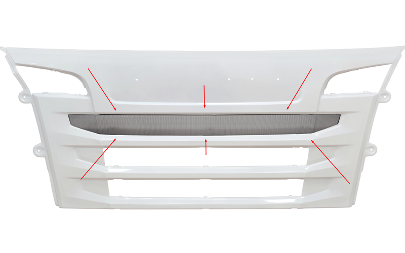Scania Series 6 (2010-2017) Malla Superior para Parrilla / Calandra Superior