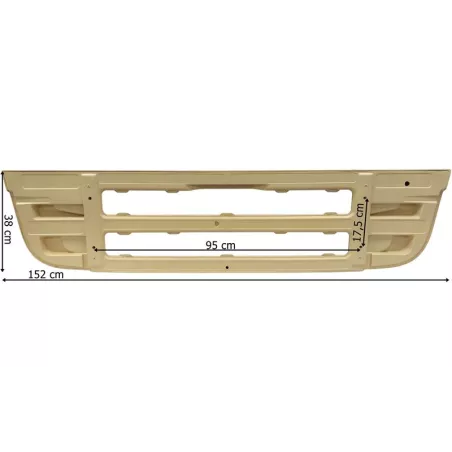 Scania Series 6 (2010-2017) Unterer Kühlergitter Kühlergrill (Schmaler Abstand)