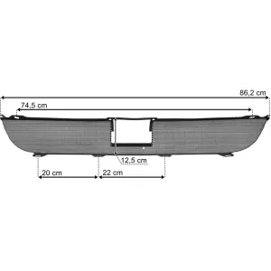 Scania Series 6 (2010-2017) High Bumper Mesh With Opening