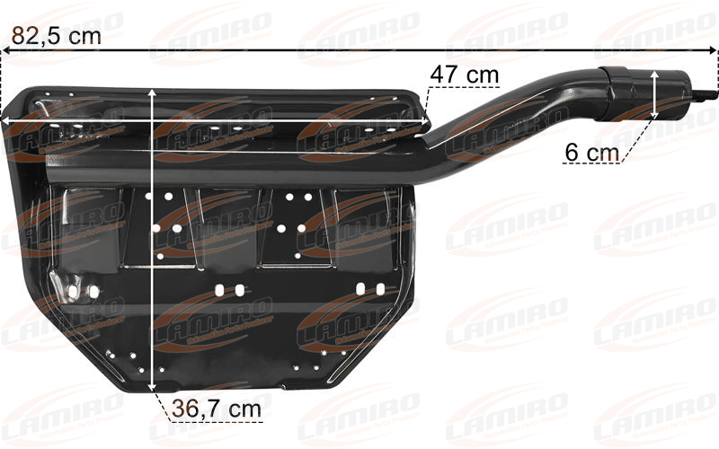 Scania Series 4 / 5 Rear Mudguard Bracket Rear Part RH