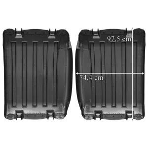 Scania 4 / 5 / 6 Rear Mudguard Upper Part (Flat) Set Of 2