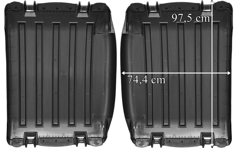 Scania 4 / 5 / 6 Aile / Garde-boue Arrière Partie Supérieure (Plate) 2 Pièces