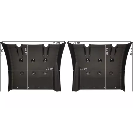 Scania Rear Mudguard Front Part RH / Rear Part LH (Set)