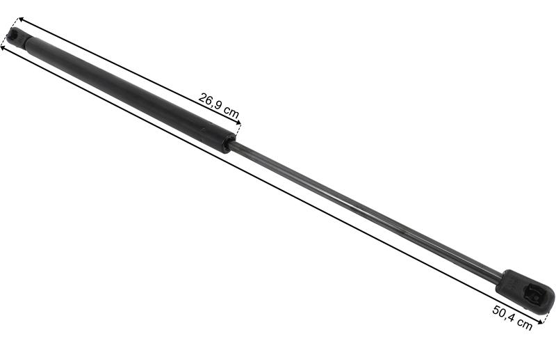 Scania 4 Sprężyna Gazowa Atrapy Górnej 485mm 250n Suw 200mm (2x Przegub)