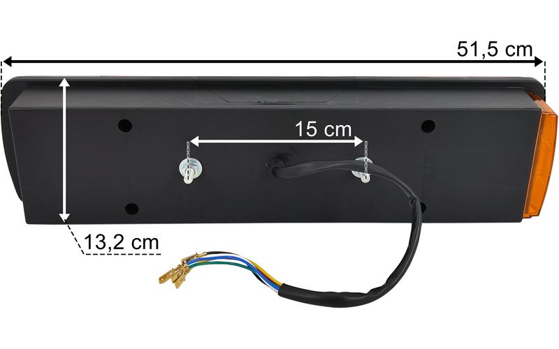 Scania R / Volvo FH FM Lampa Zespolona 7-segmentowa Lewa (Kabel z Tyłu)