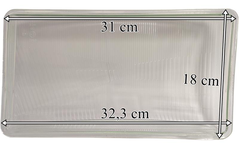 Scania Series 4 CR RH Headlamp Glass