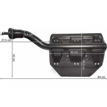 Scania Series 4 / 5 / 6 Soporte de Guardabarros Trasero Parte Trasera Dch