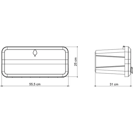 Toolbox Daken Blackit Lite 24L 555x250x310