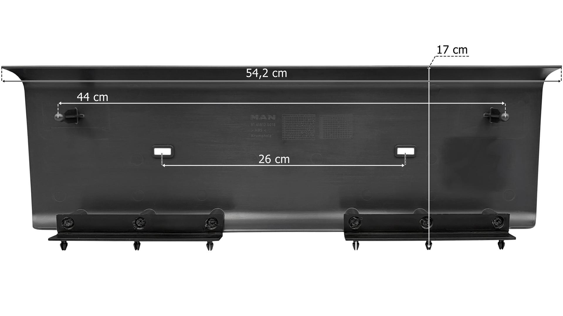 MAN TGL 7.5t Stoẞstange Abdeckung Under License Plate