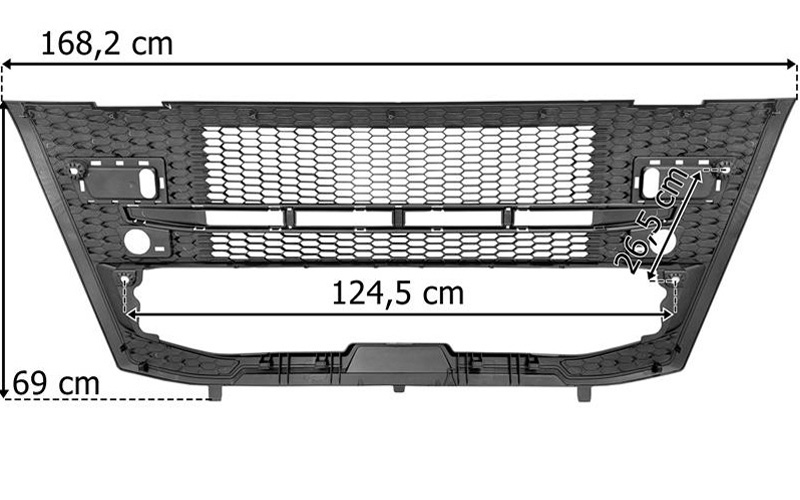 Volvo FM5 / FMX НИЖНЯЯ РЕШЁТКА РАДИАТОРА