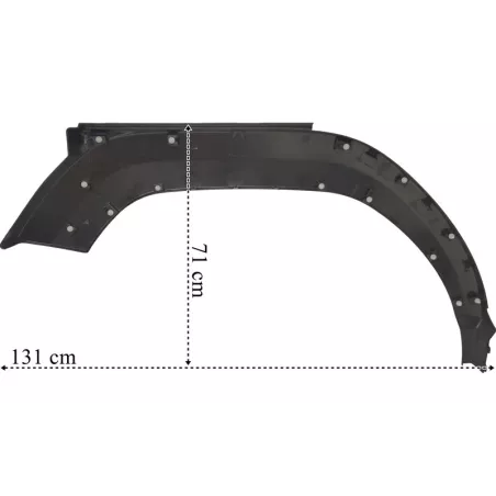Volvo FM4 Left Short Cab Mudguard Trim