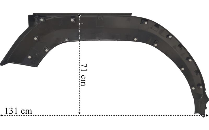 Volvo FM4 Left Short Cab Mudguard Trim