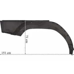 Volvo FM4 LH Long Cab Mudguard Trim
